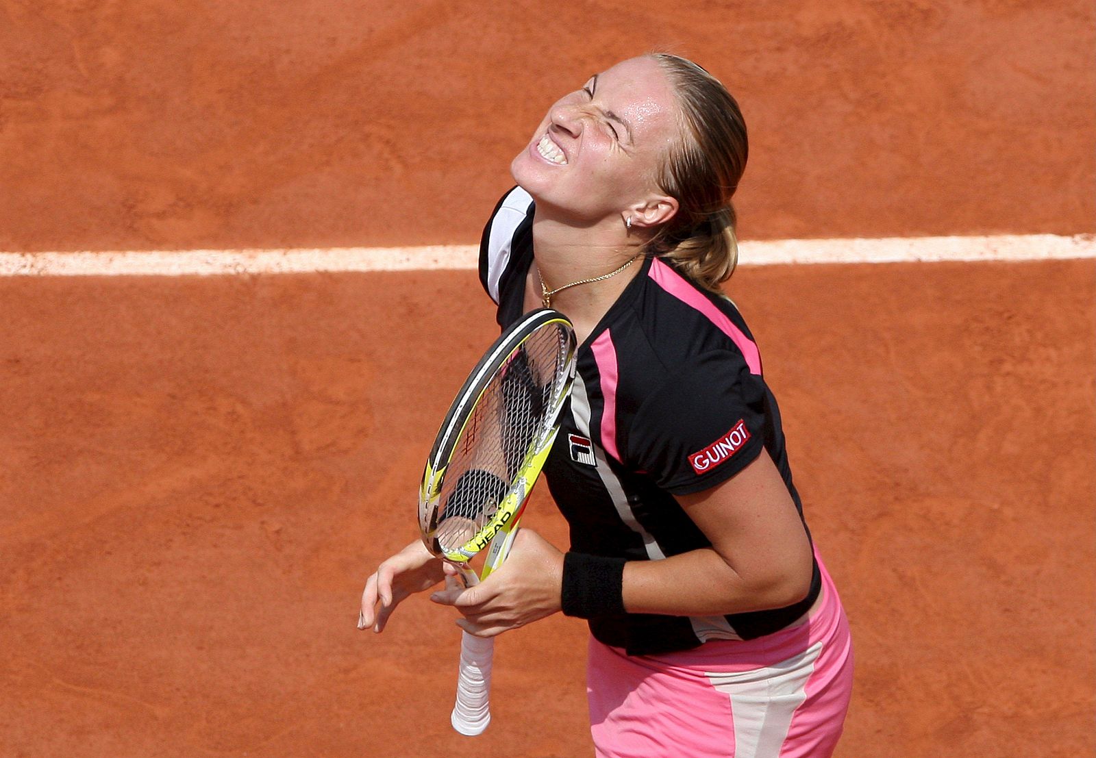 La tenista rusa Svetlana Kuznetsova durante el partido contra Serena Williams.