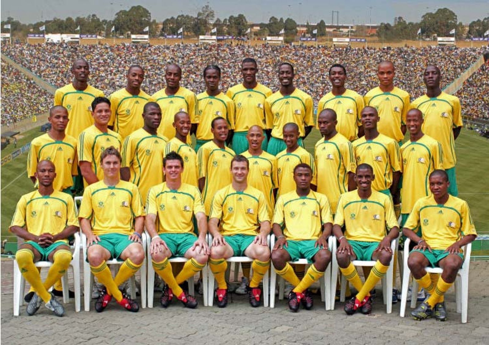 La Selección de Fútbol de Sudáfrica.