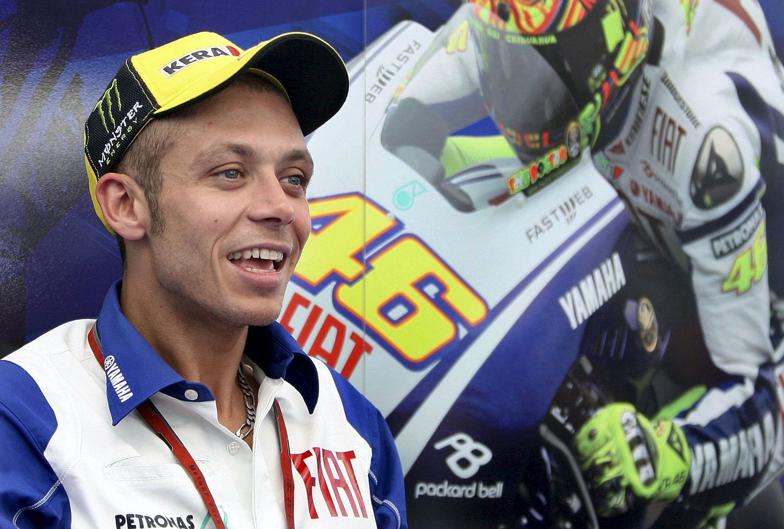 Valentino Rossi, durante la rueda de prensa previa al Gran Premio de Catalunya.