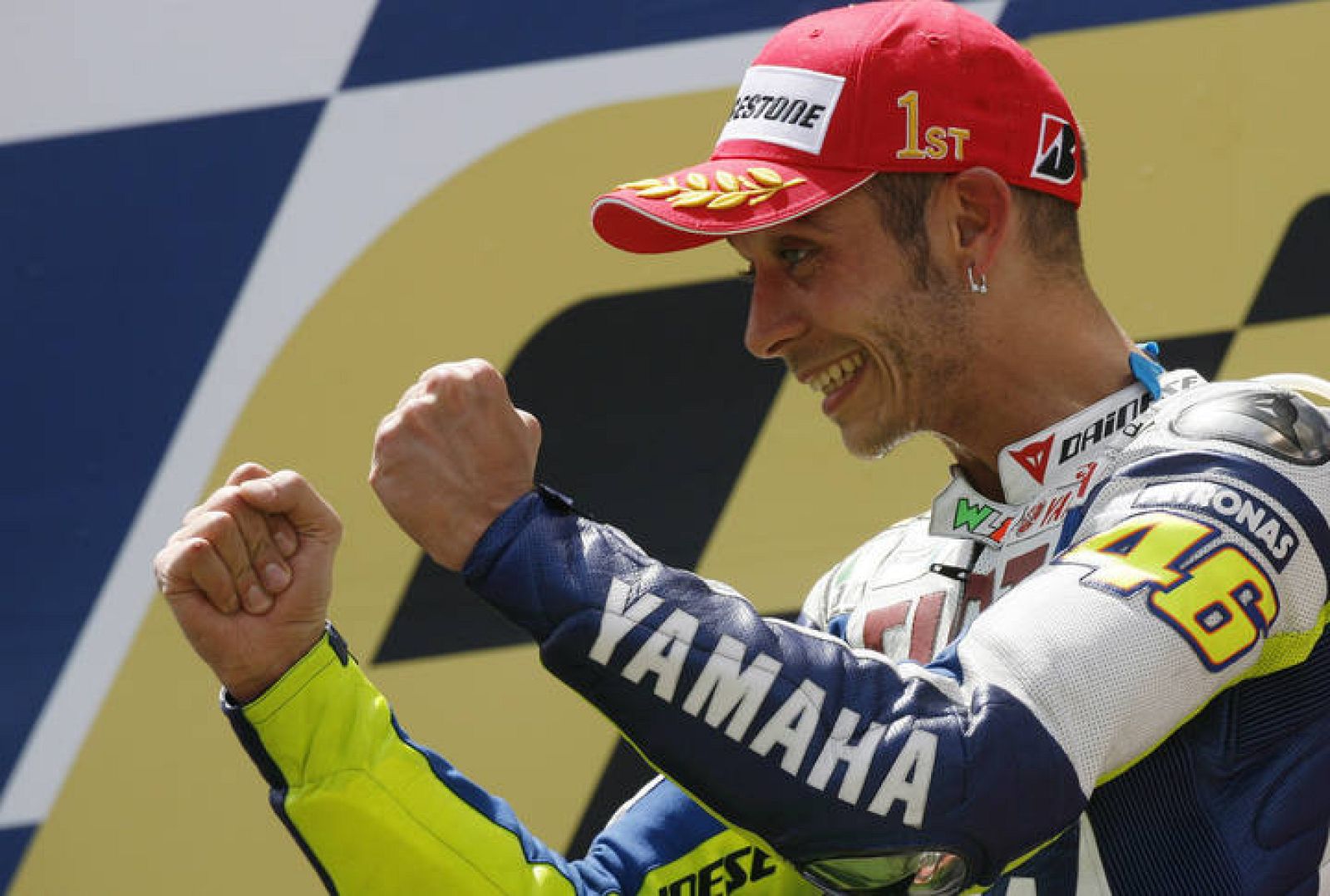 El piloto de Yamaha Valentino Rossi.