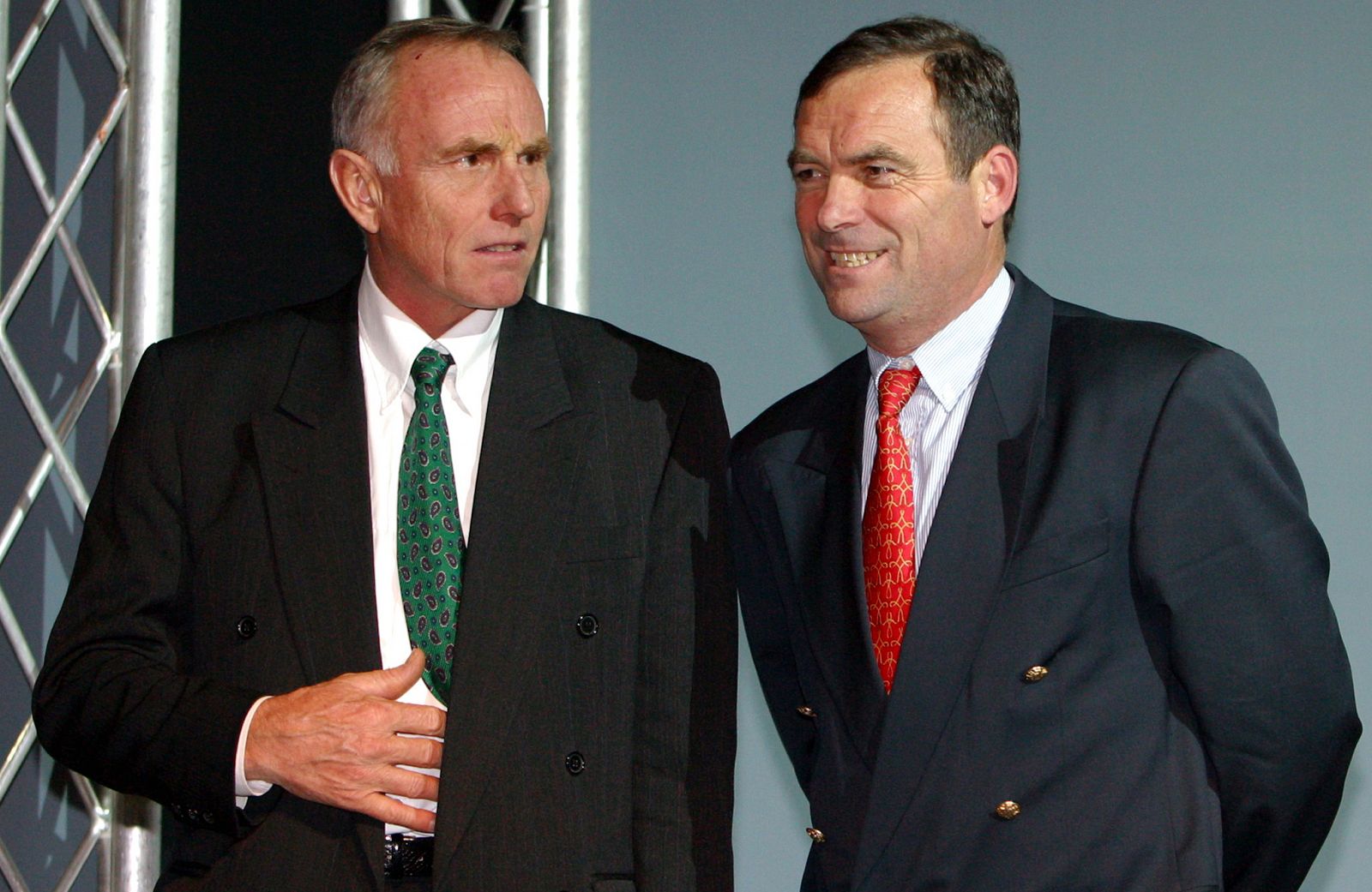 Zoetemelk (izquierda), junto a Bernard Hinault, otro histórico del Tour.