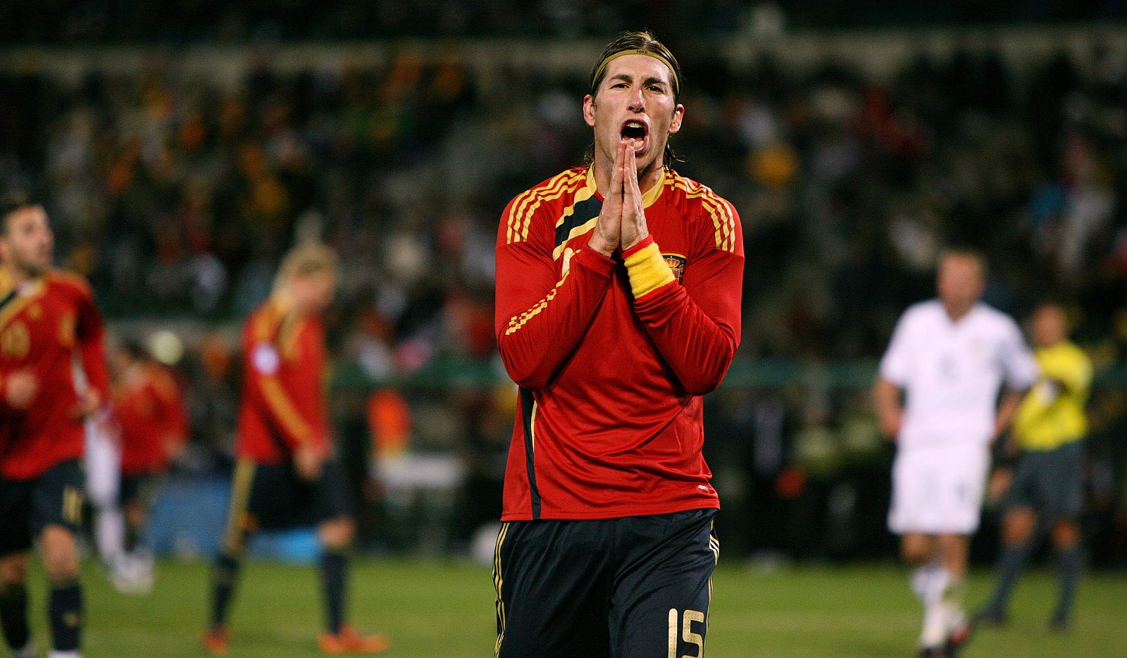 Ramos se lamenta durante la semifinal ante Estados Unidos.