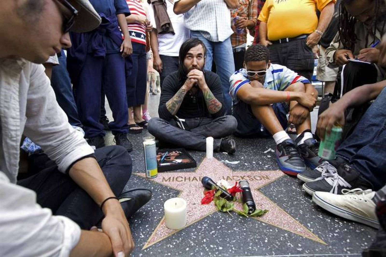  Jackson y su estrella en el Paseo de la Fama 