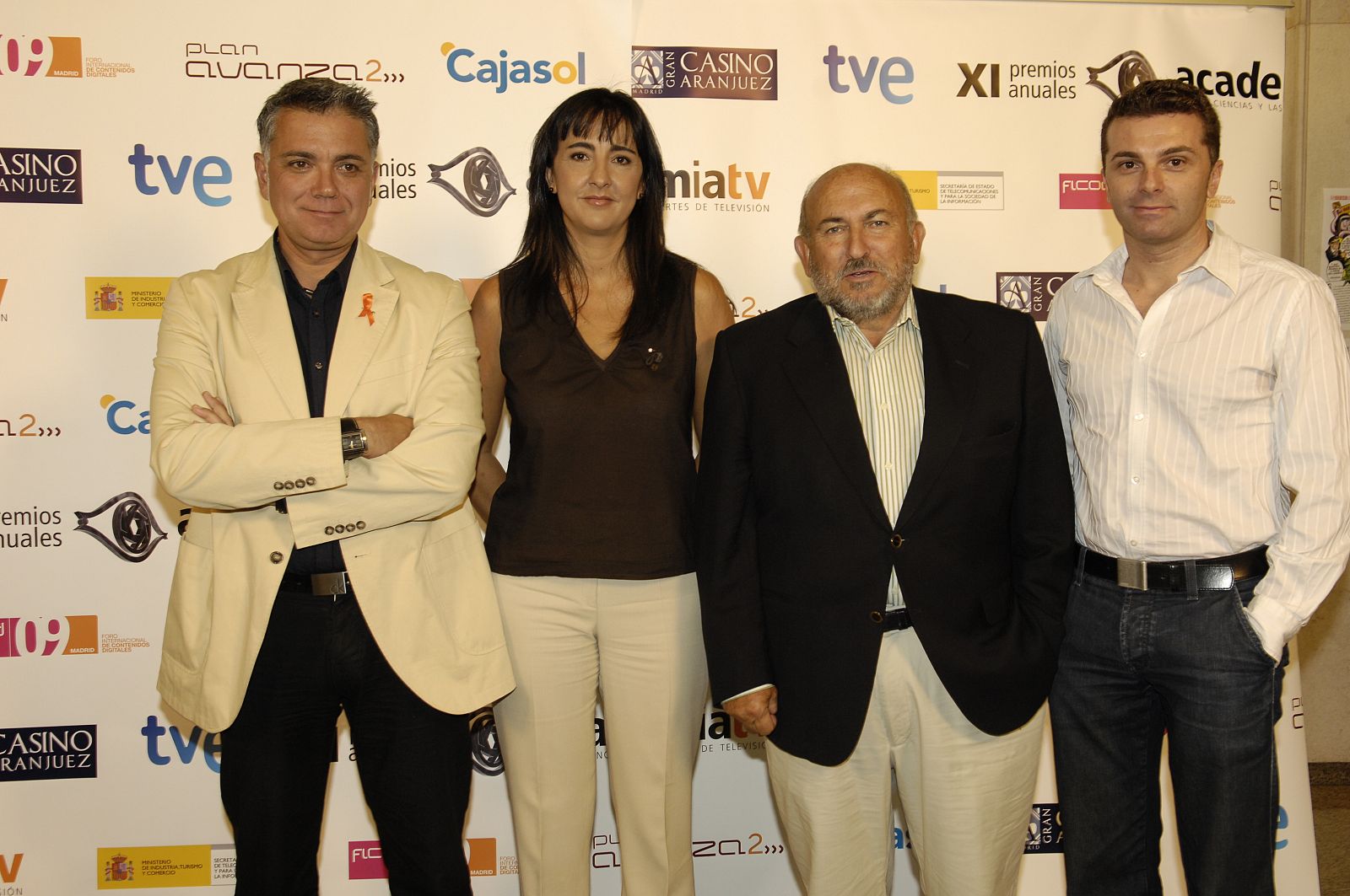 Foto de la presentación de la gala de los XI Premios de la Academia de la Televisión.