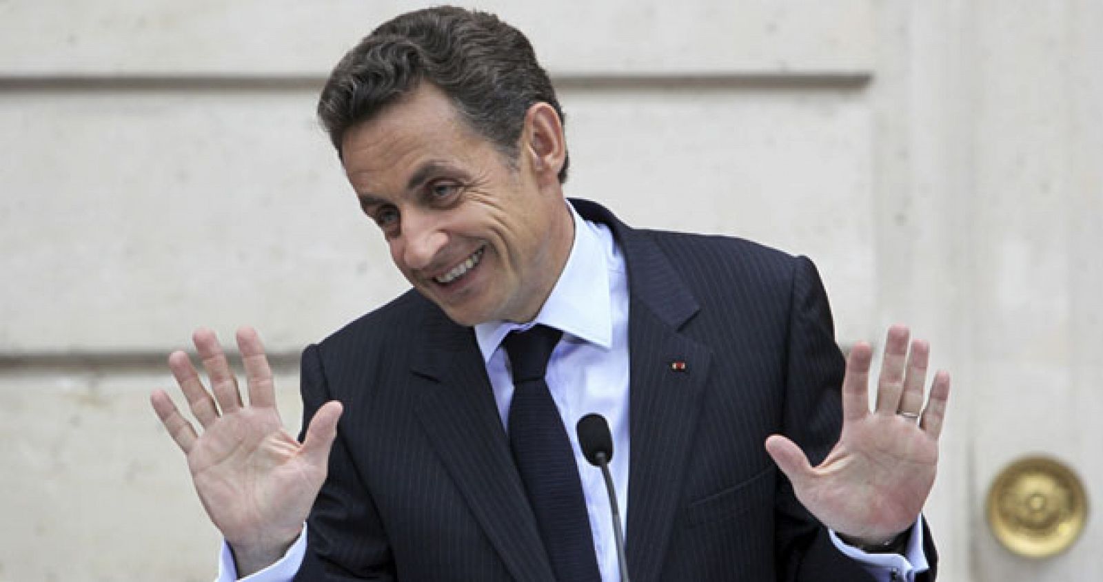 El presidente francés, Nicolas Sarkozy, durante un encuentro en el palacio del Elíseo