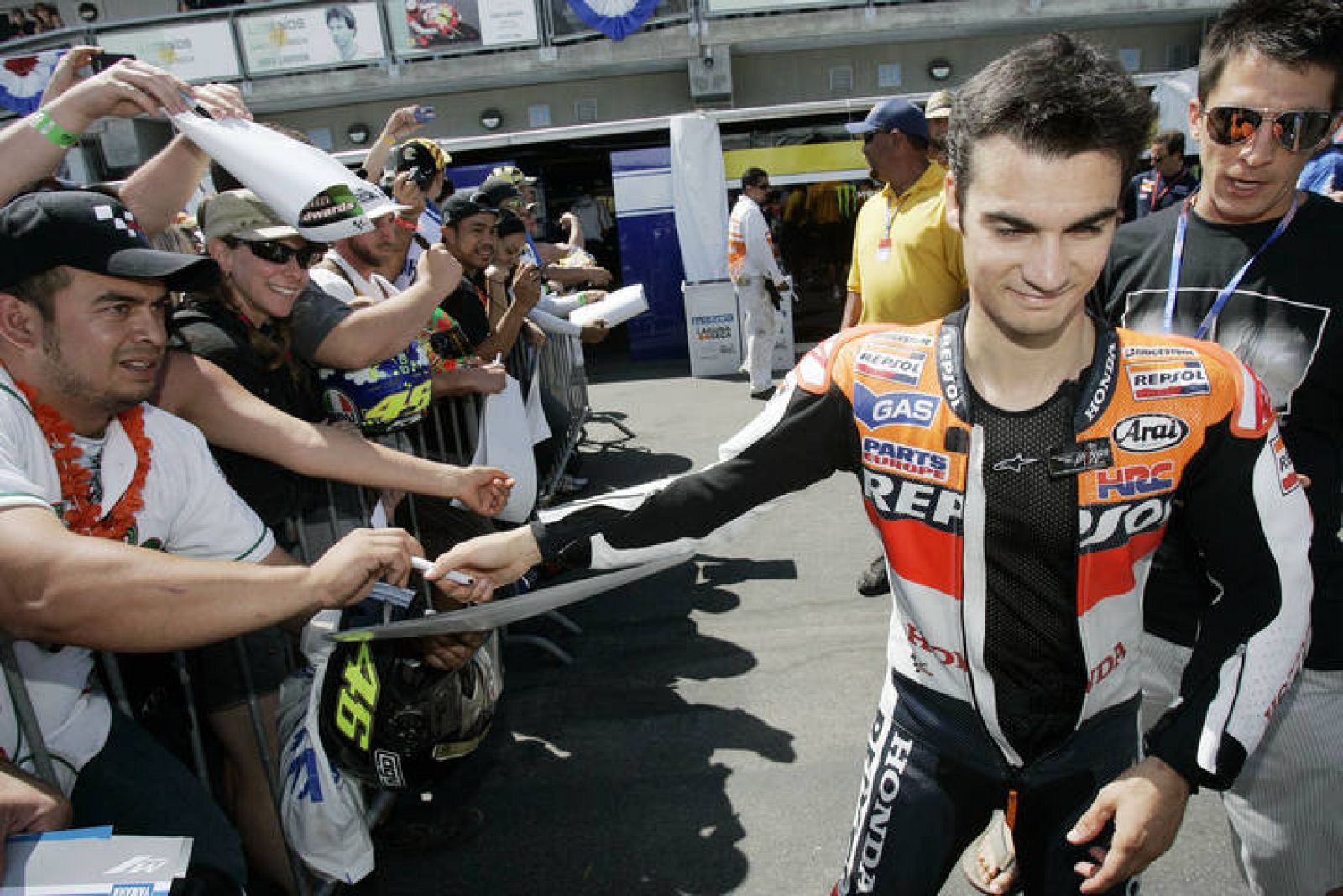 Dani Pedrosa fue uno de los más aclamados por el público.