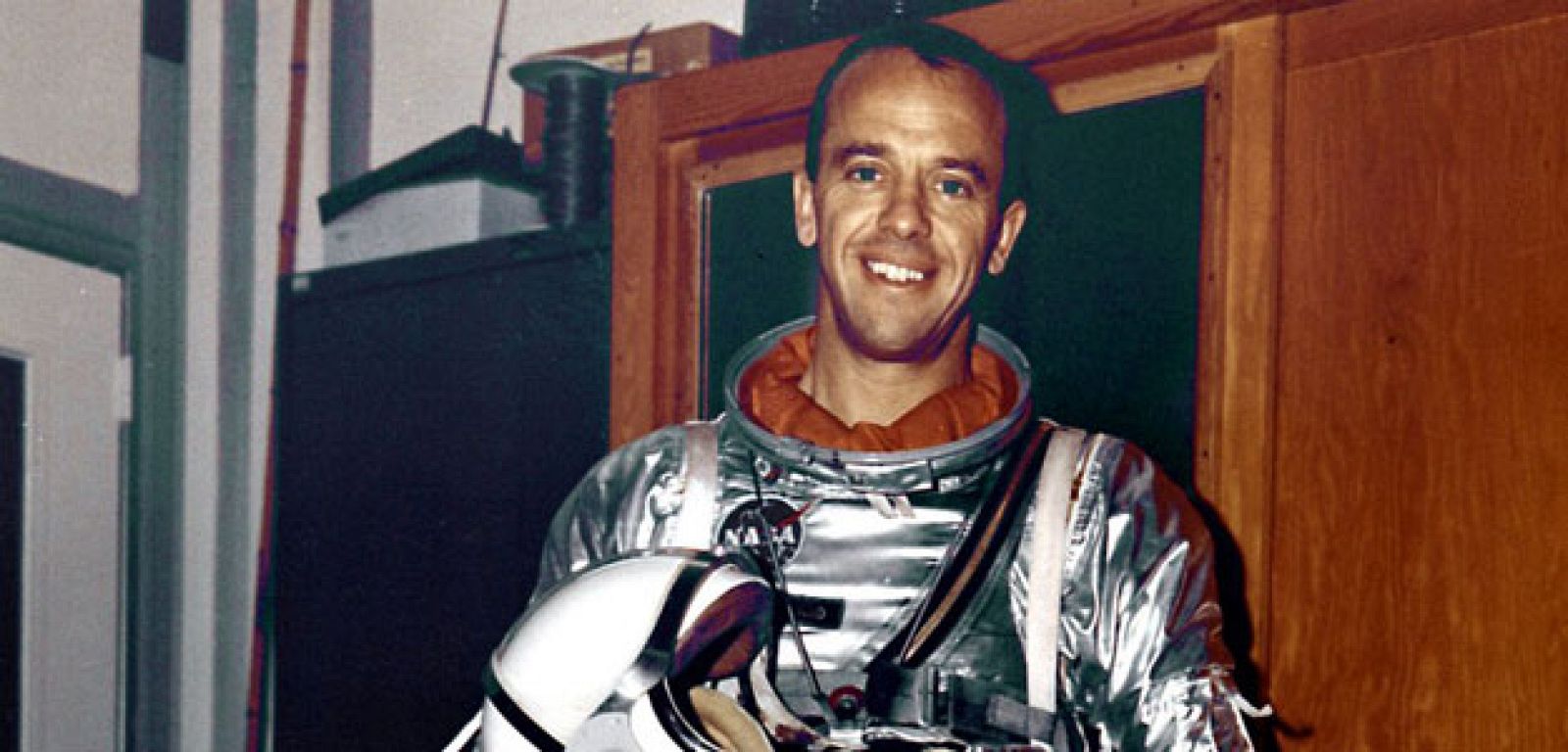 El astronauta Alan Shepard, comandante en la misión del Apolo XIV en enero de 1971