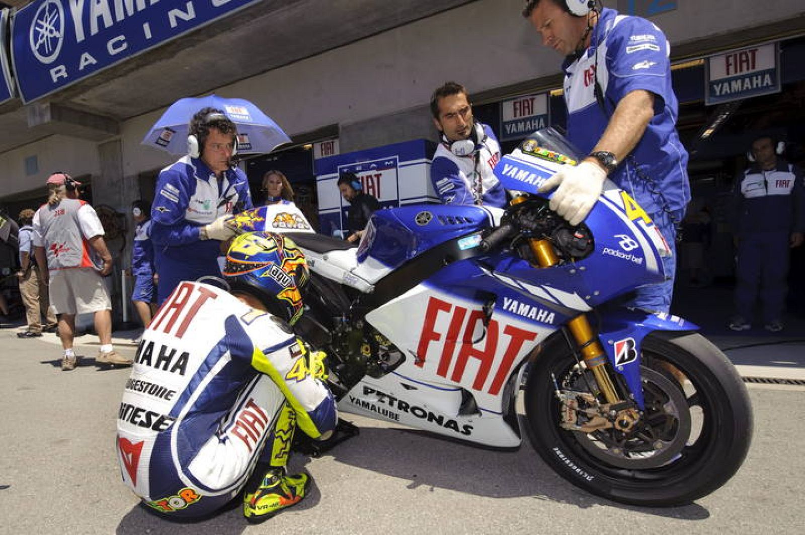 Valentino Rossi quiere mantener el liderato en el Gran Premio de Alemania.