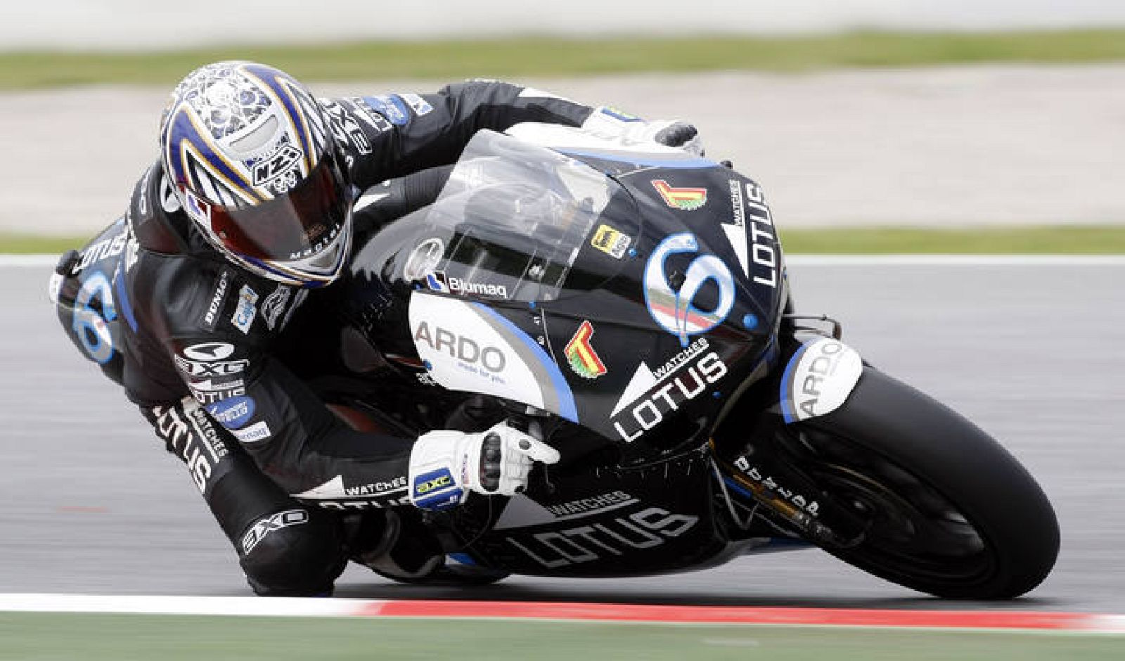 El piloto español de 250cc Alex Debón 