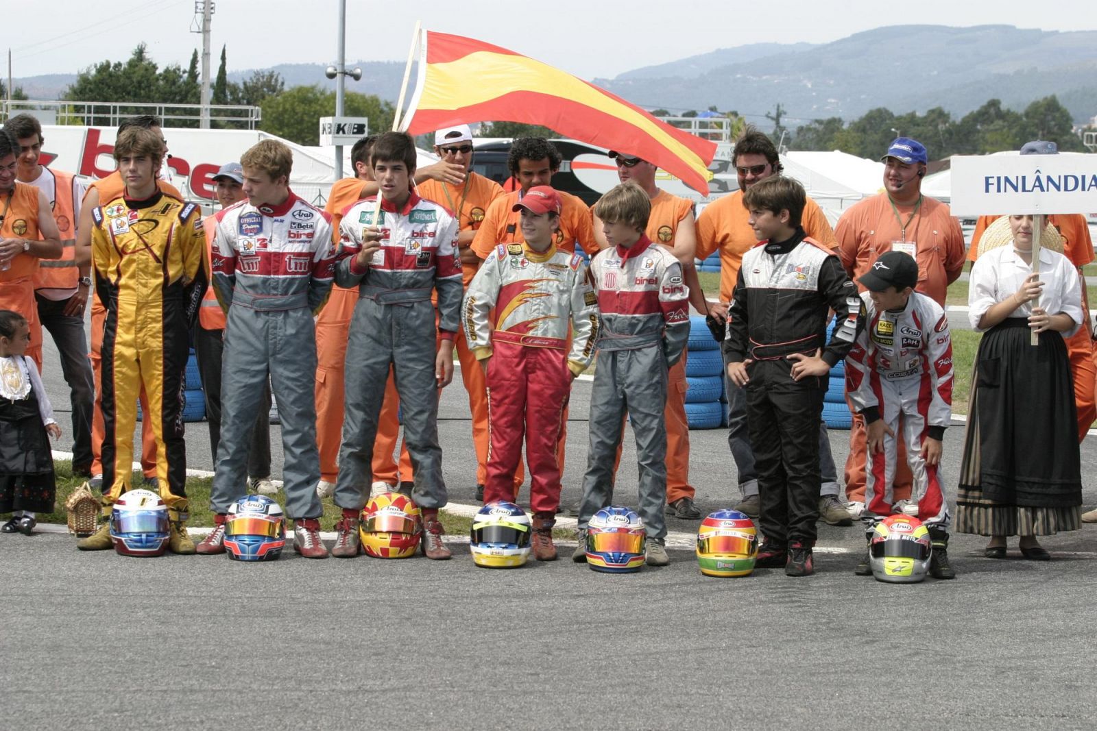 Alguersuari, cuando competía en el nacional de karts en 2004