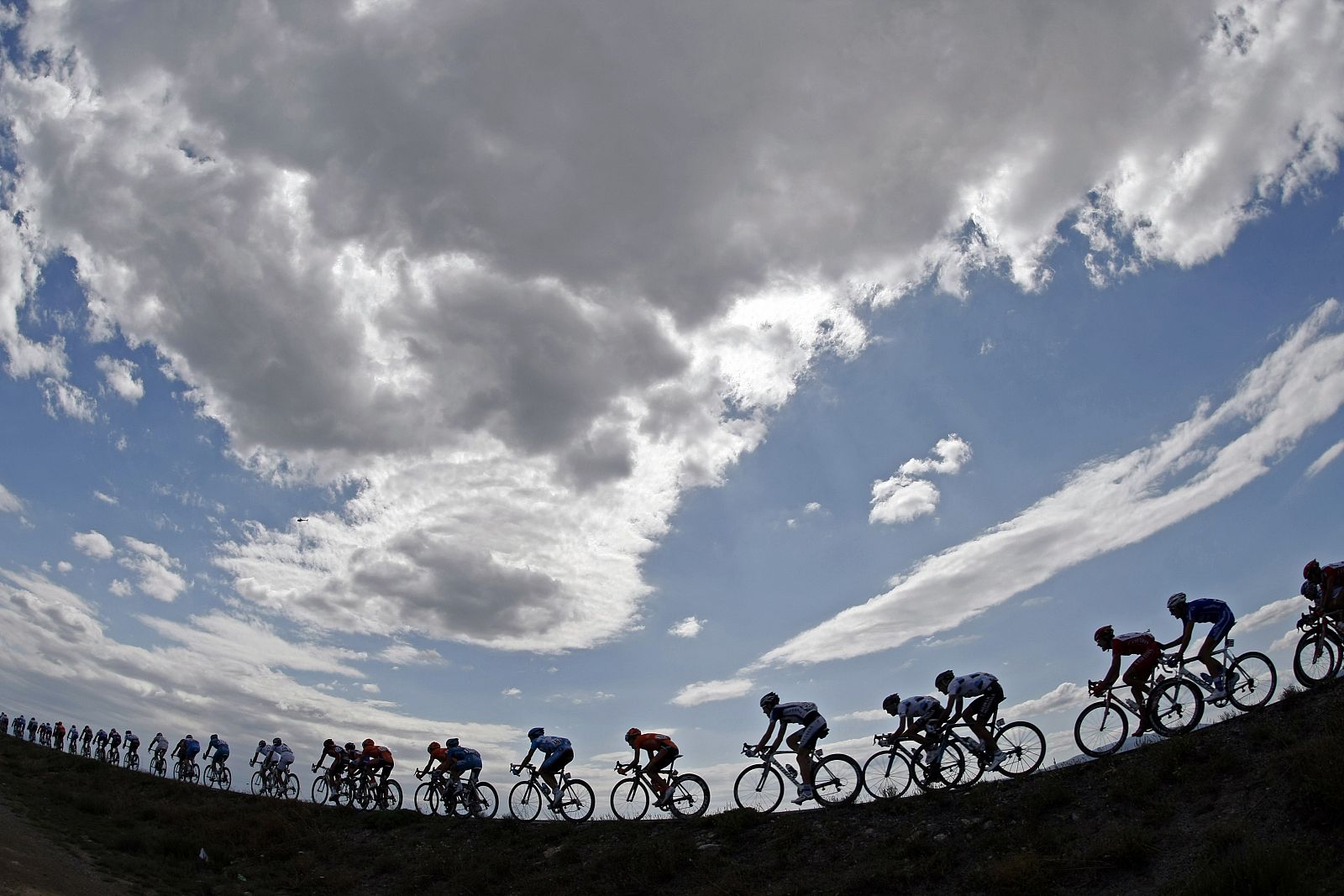 Competitors cycle during the fifth stage of the 96th Tour de France cycling race between Le Cap d'Agde and Perpignan