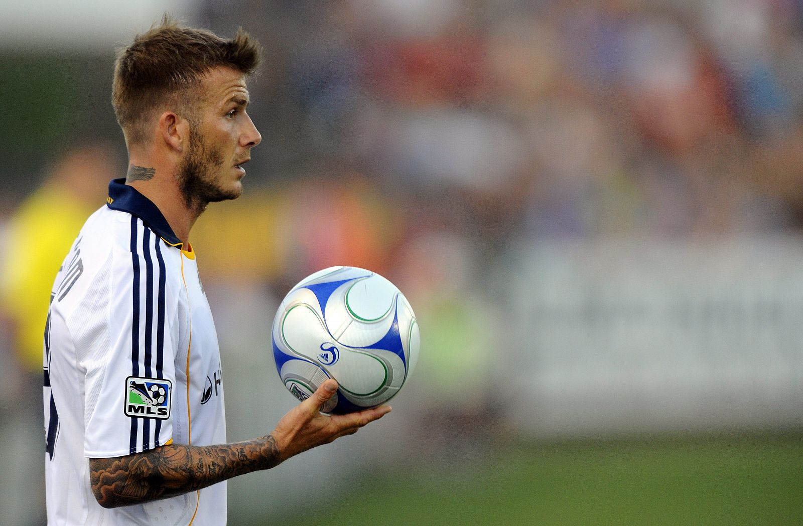 Beckham en el partido WIZARDS DE KANSAS CITY VS GALAXY DE LOS ÁNGELES