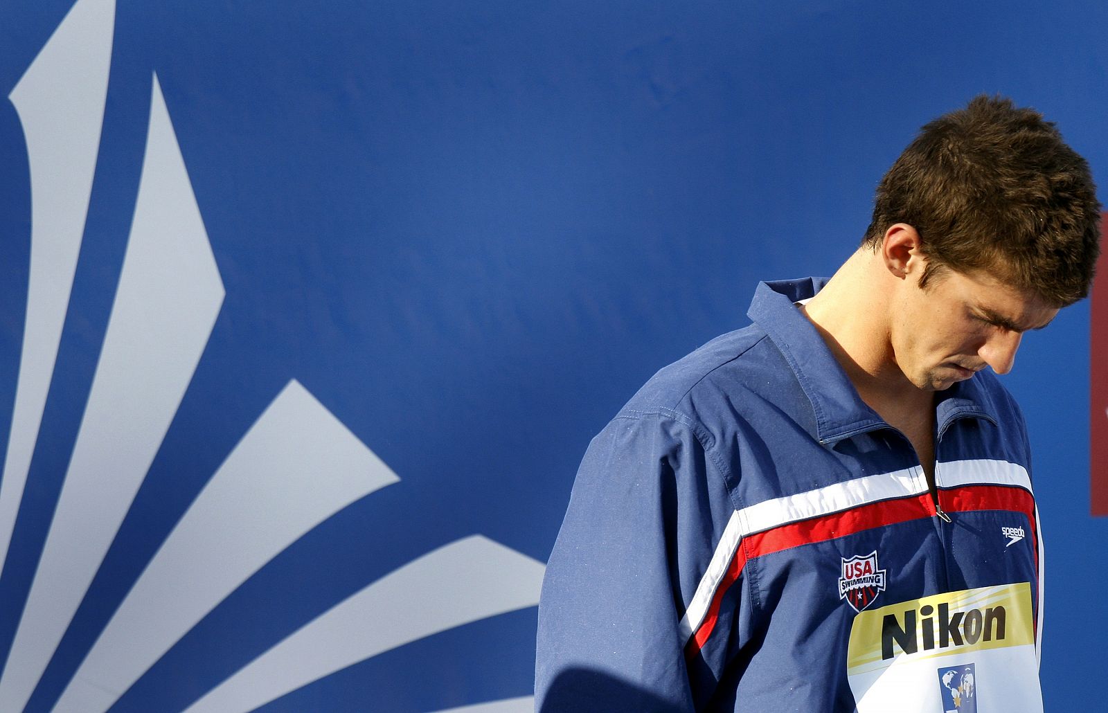 Phelps after winning the silver medal in the men's 200m freestyle swimming final at the World Championships in Rome