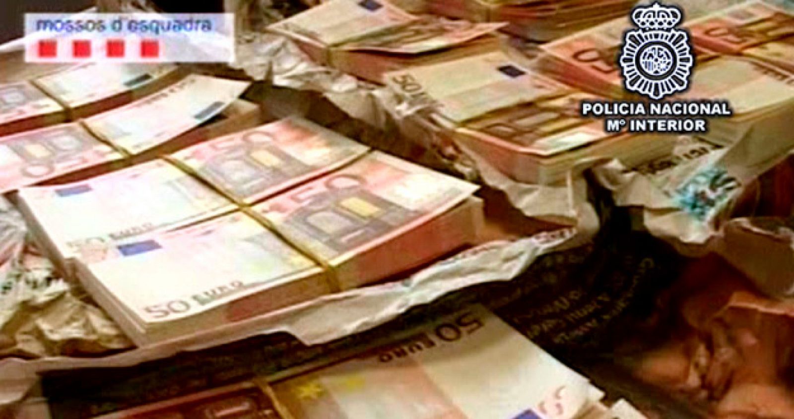 Red de falsificación de dinero en Barcelona
