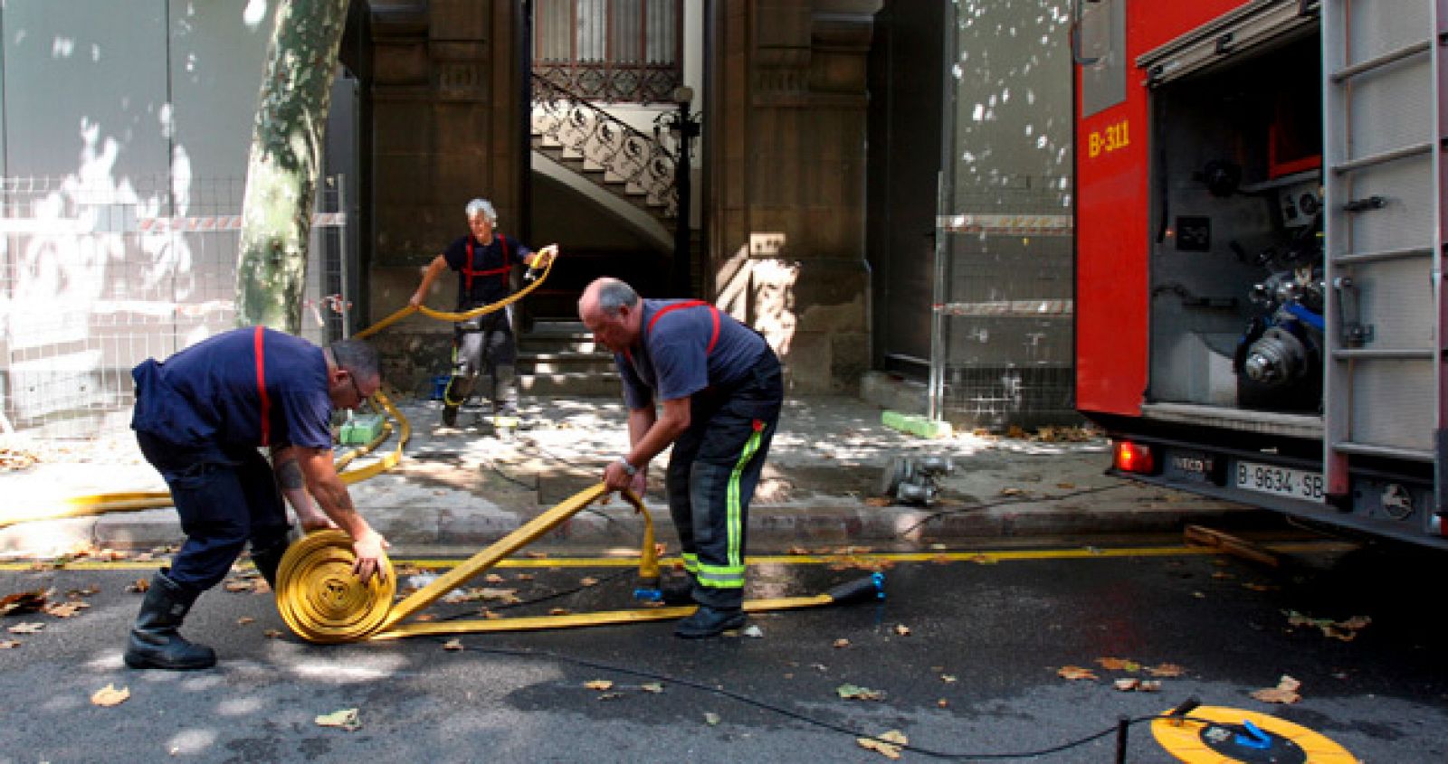 Fuga de agua en el Palau de Justicia de Barcelona