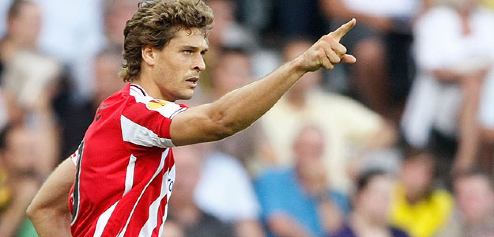 Llorente tras marcar el primer gol del Athletic ante el Young Boys.