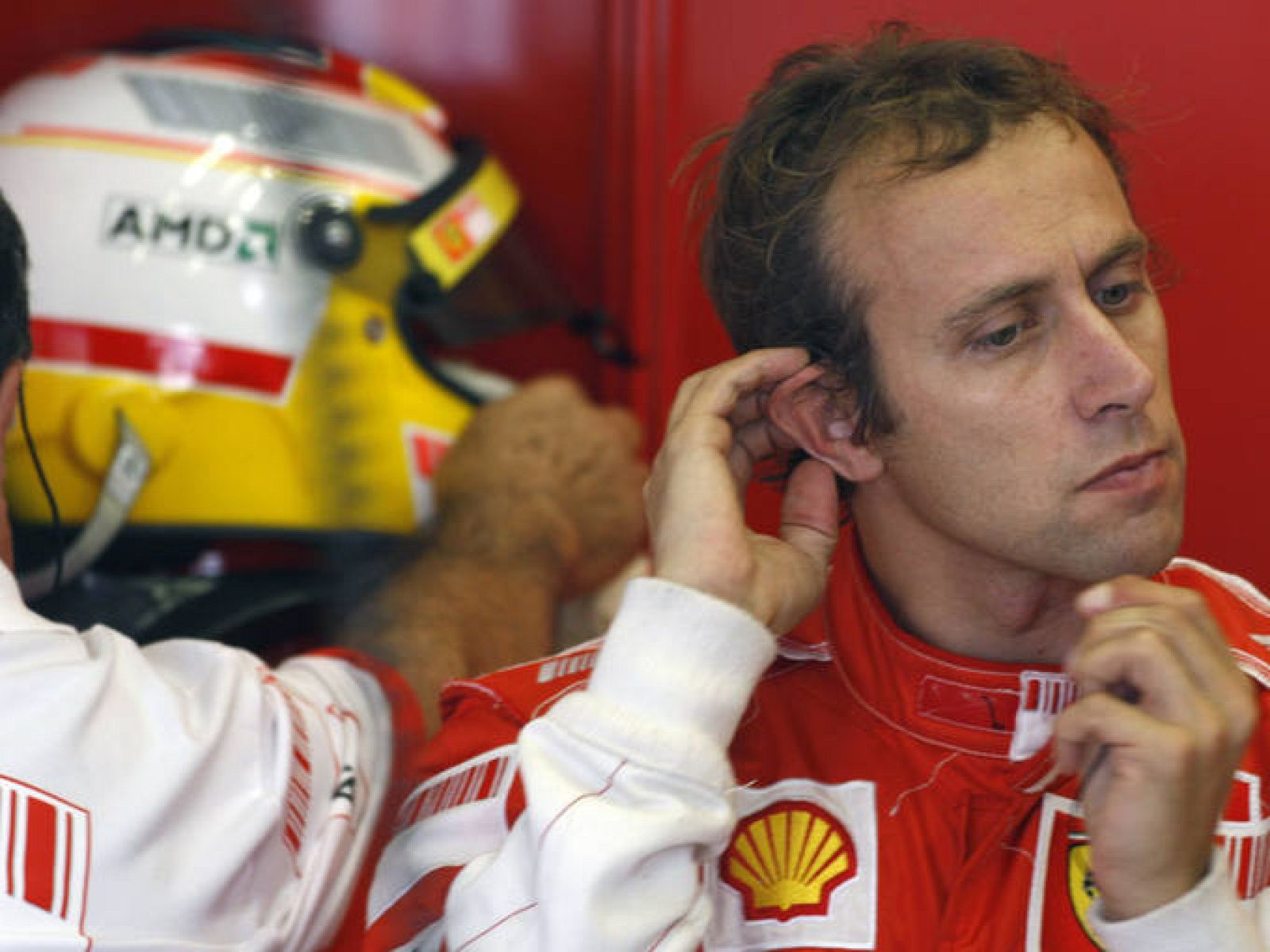 El italiano Badoer en una sesión de entrenamientos