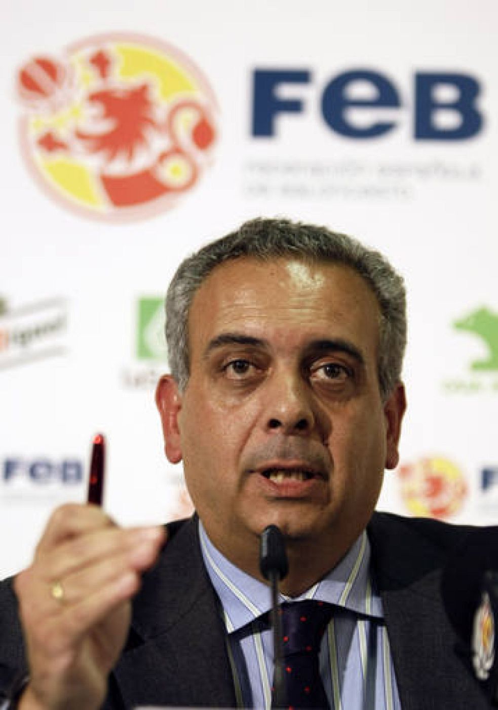 José Luis Sáez, presidente de la Federación Española de Baloncesto