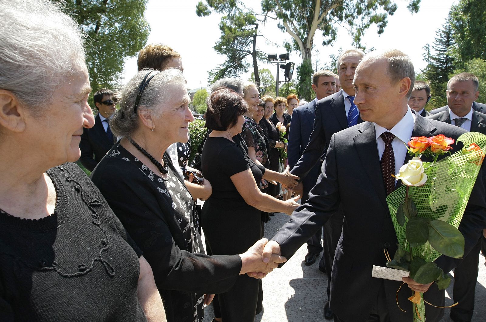 Putin, en un acto durante su visita a Abjasia.