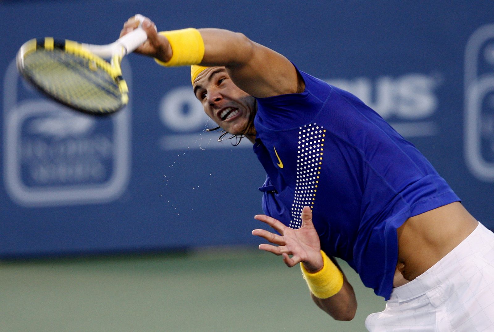 Nadal durante el partido contra Mathieu