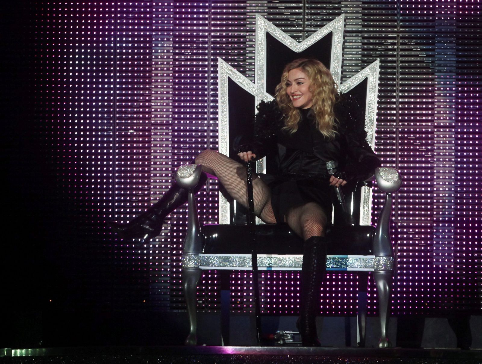 La cantante estadounidense Madonna, durante el concierto que ofreció en Tel Aviv.