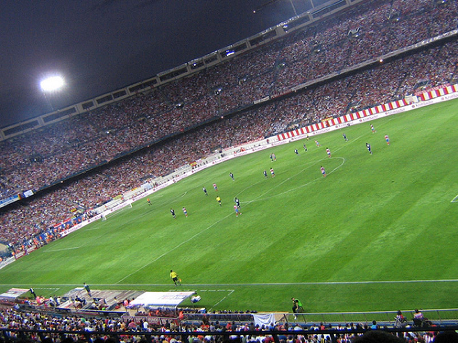 El Vicente Calderón, escenario de los partidos del Atlético de Madrid.