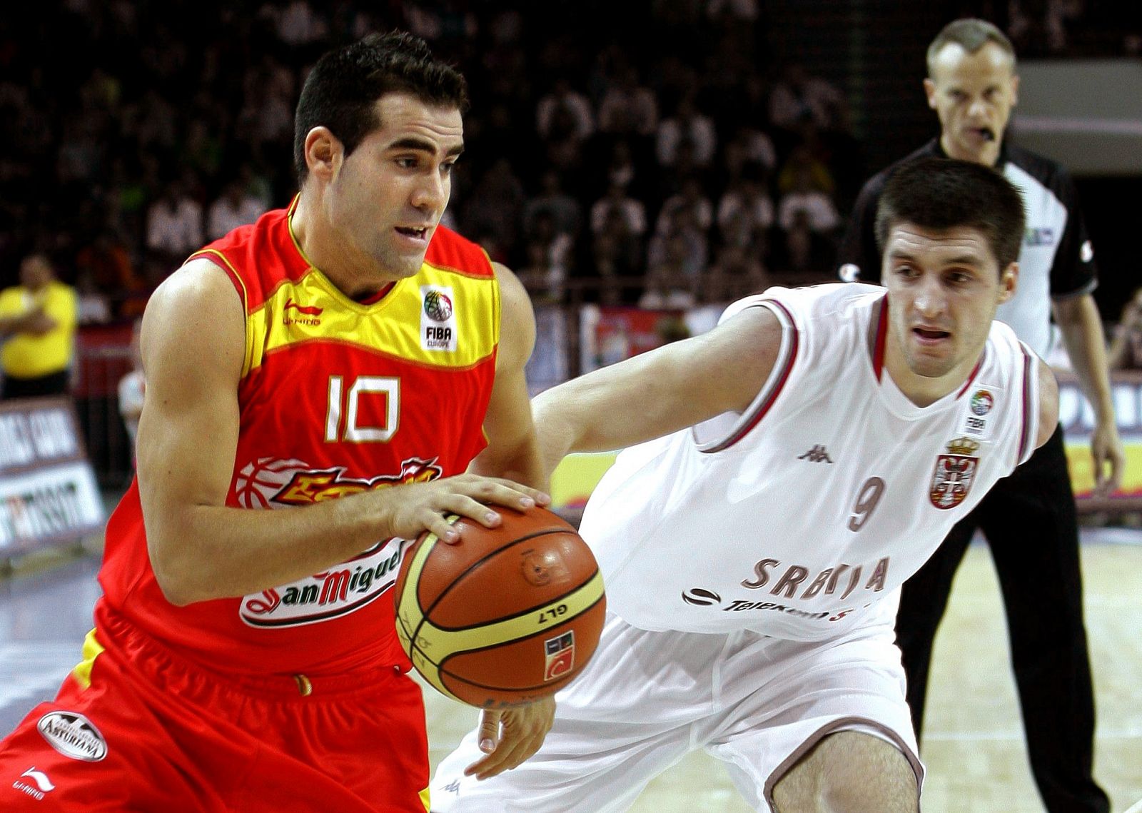 Carlos Cabezas, con la selección española.