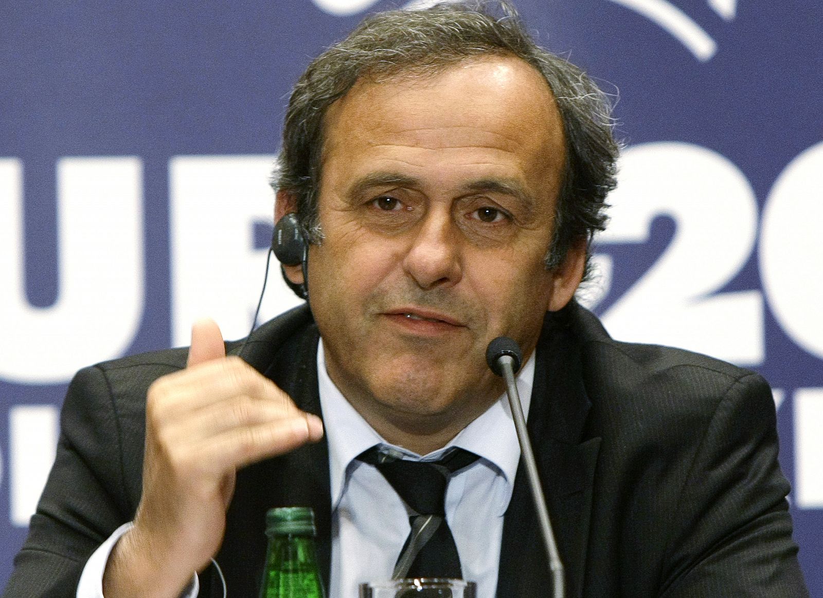 El presidente de la UEFA, President Michel Platini.