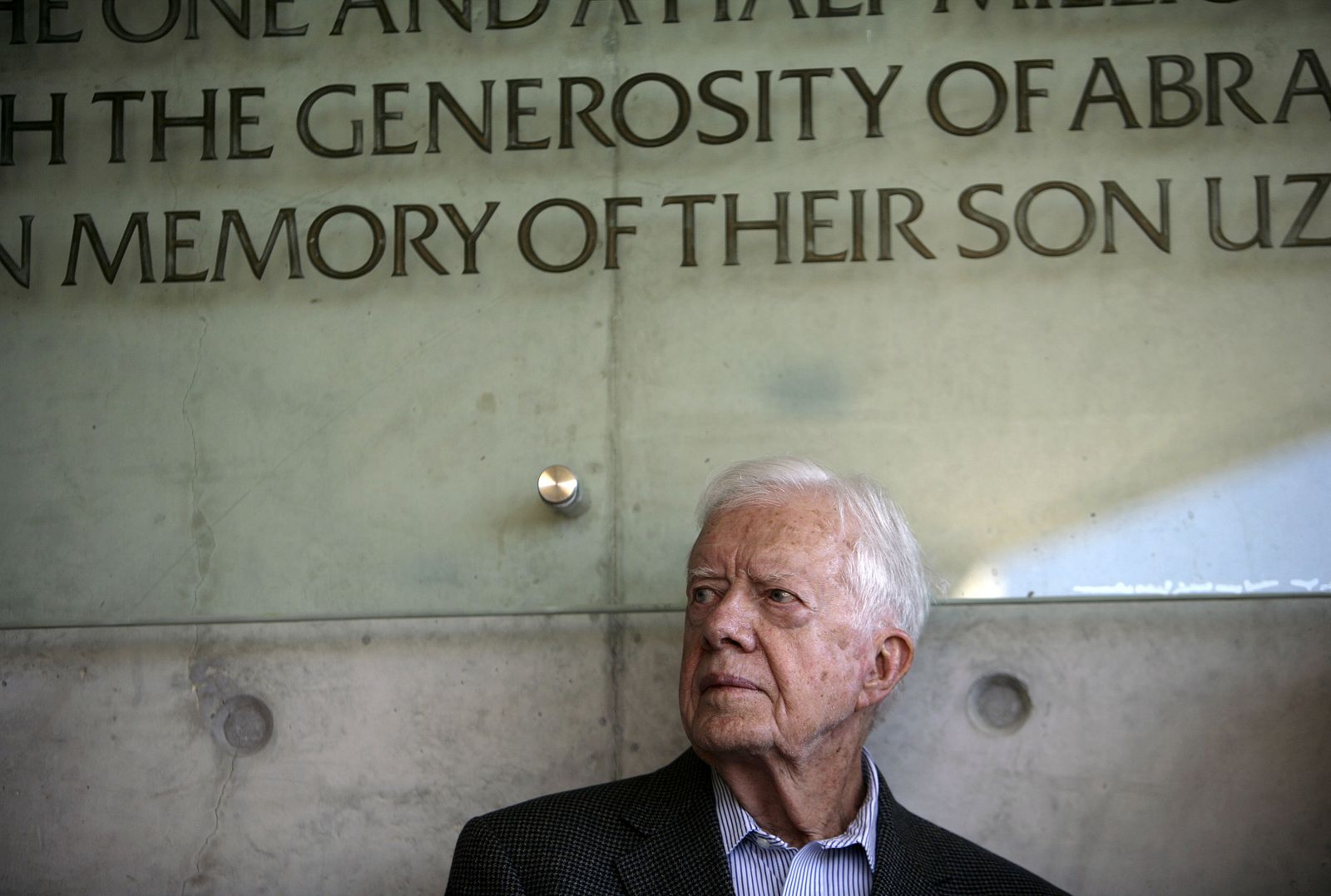 Carter, en una reciente visita a Jerusalén.