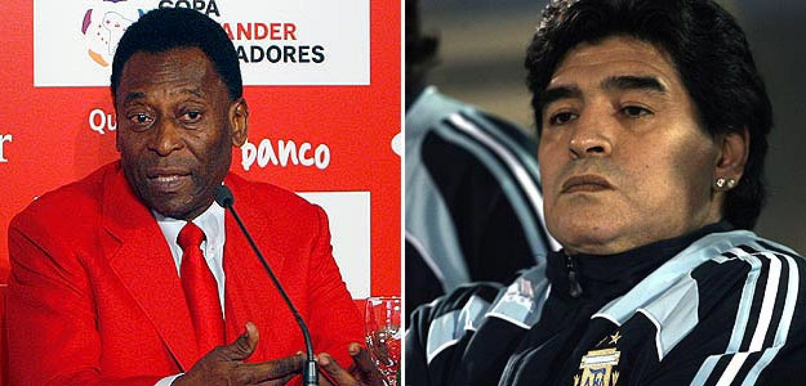 Nuevo episodio de la confrontación entre Pelé y Maradona