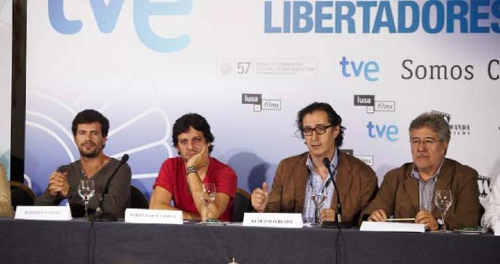 Rodolfo Sancho, Rodrigo de la Serna, Gustavo Ferrada y José María Morales, durante la presentación.