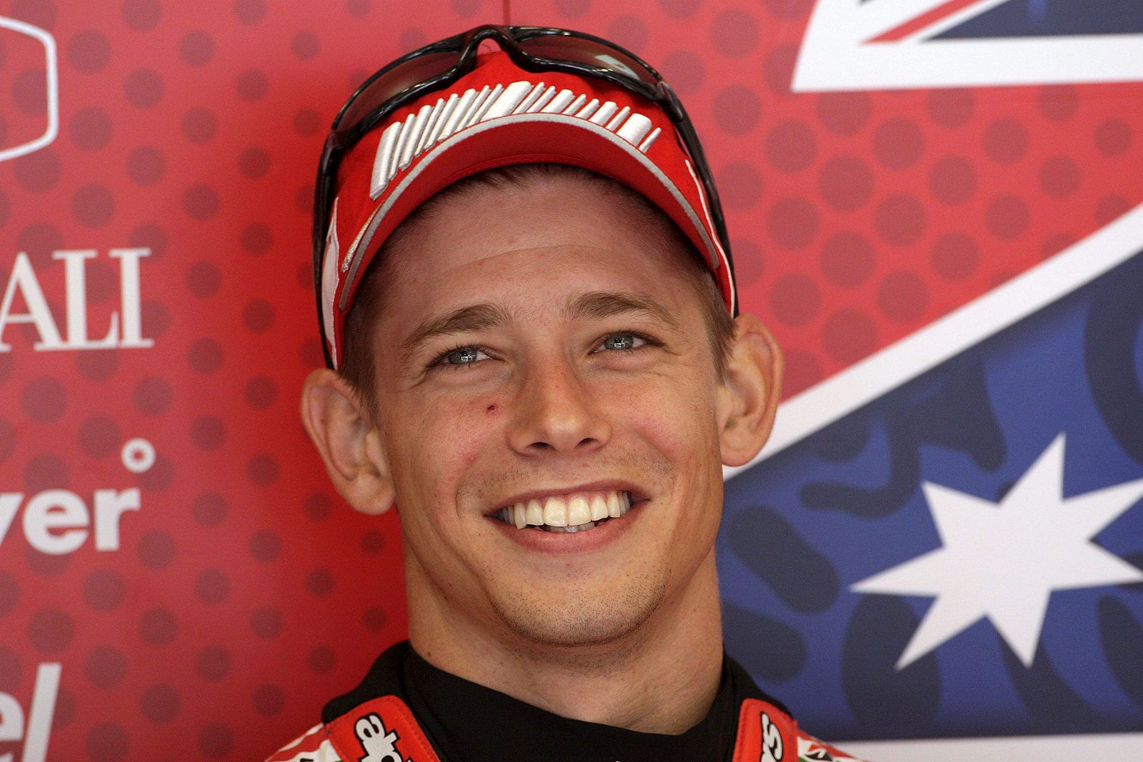 El piloto australiano de MotoGP, Casey Stoner, de Ducati Marlboro