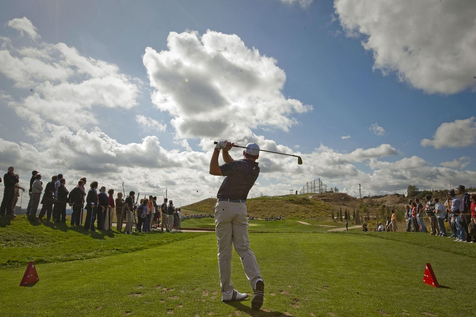 El golfista español Sergio García, durante la primera jornada del Masters de Madrid