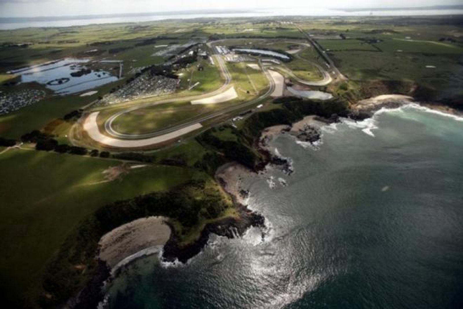 Vista aérea del circuito australiano de Phillip Island.