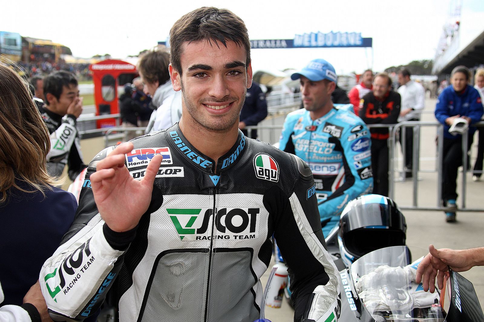Raffaele de Rosa dio la sorpresa en la clasificación de 250cc.