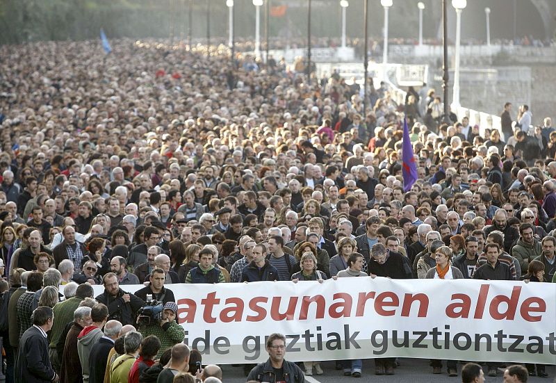 MANIFESTACIÓN EN PROTESTA POR DETENCIONES MIEMBROS BATASUNA