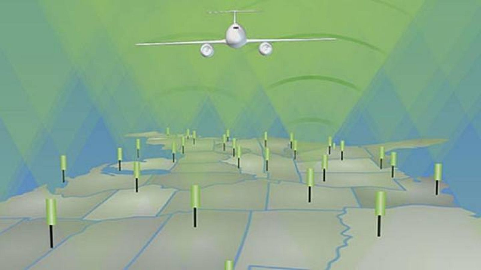 Así funciona Gogo, el avión se va enganchando a la conexión Wifi de la torre más cercana