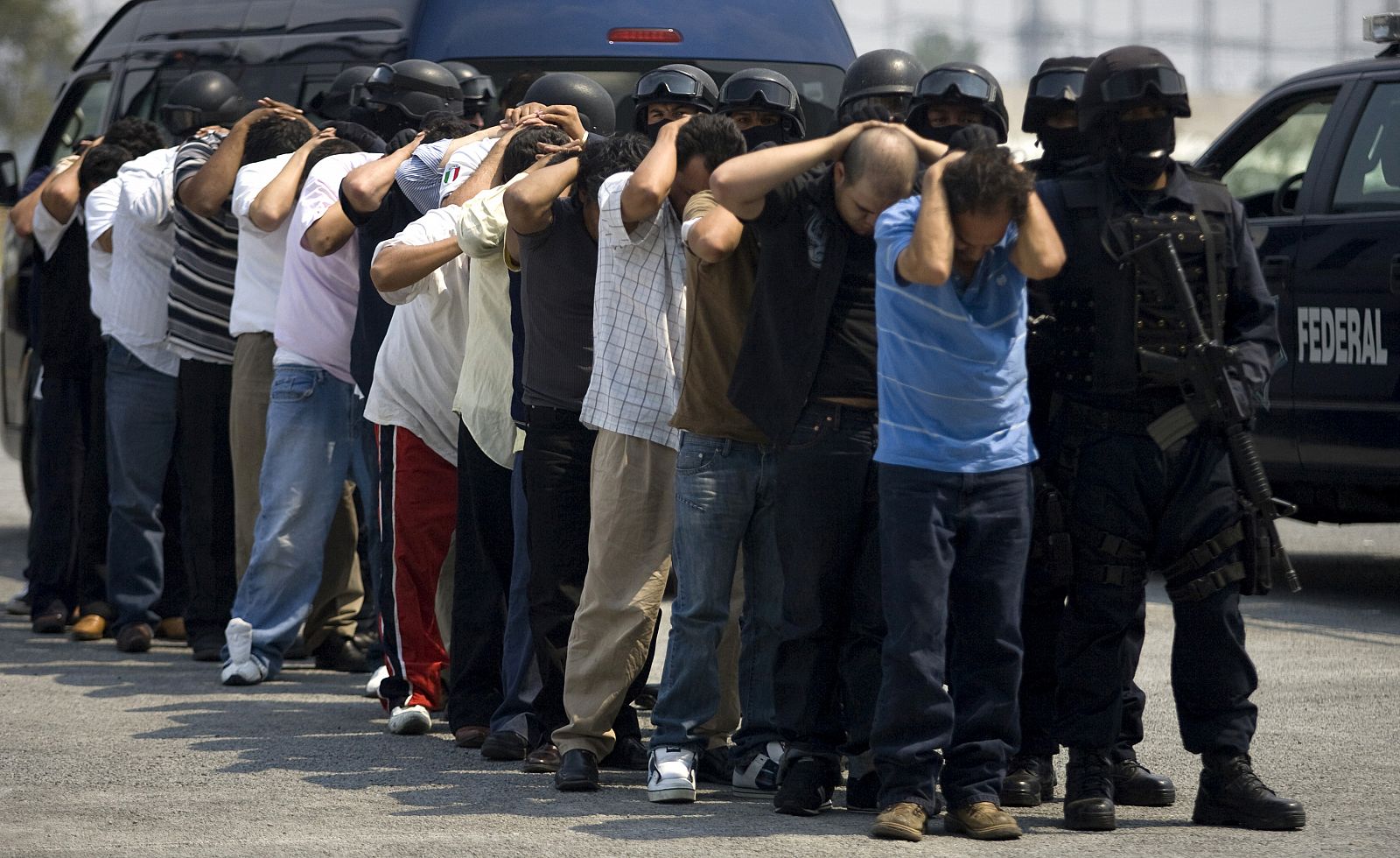 Miembros de "La Familia Michoacana", detenidos el 19 de abril.