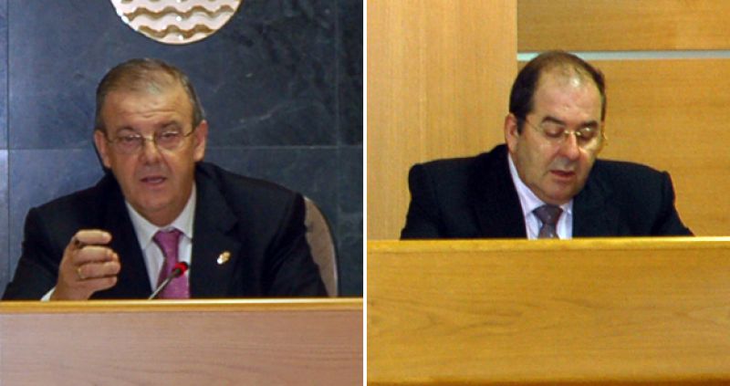 El alcalde de El Ejido, Juan Enciso (PAL), y el interventor municipal, José Alemán, que han sido enviados a prisión incondicional.