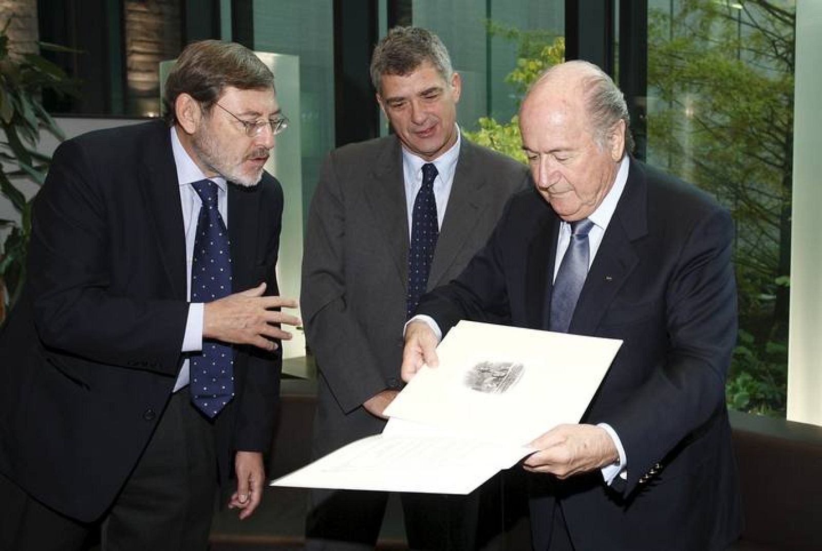 Lissavetzky, durante la presentación de la candidatura de España y Portugal para el Mundial 2018.