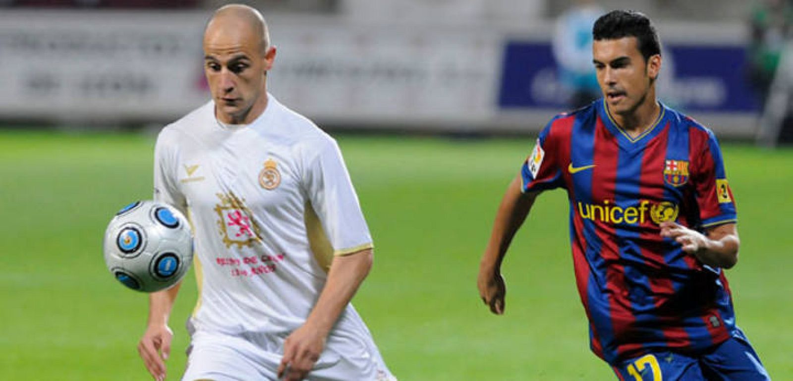 Pedro fue el protagonista de la ida con dos goles.