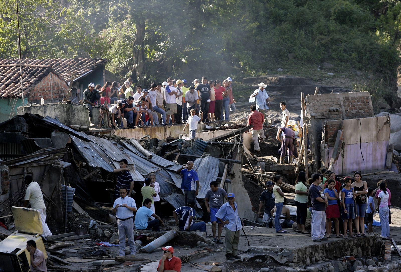 La localidad de Verapaz ha quedado casi destruida por los efectos del ciclón.