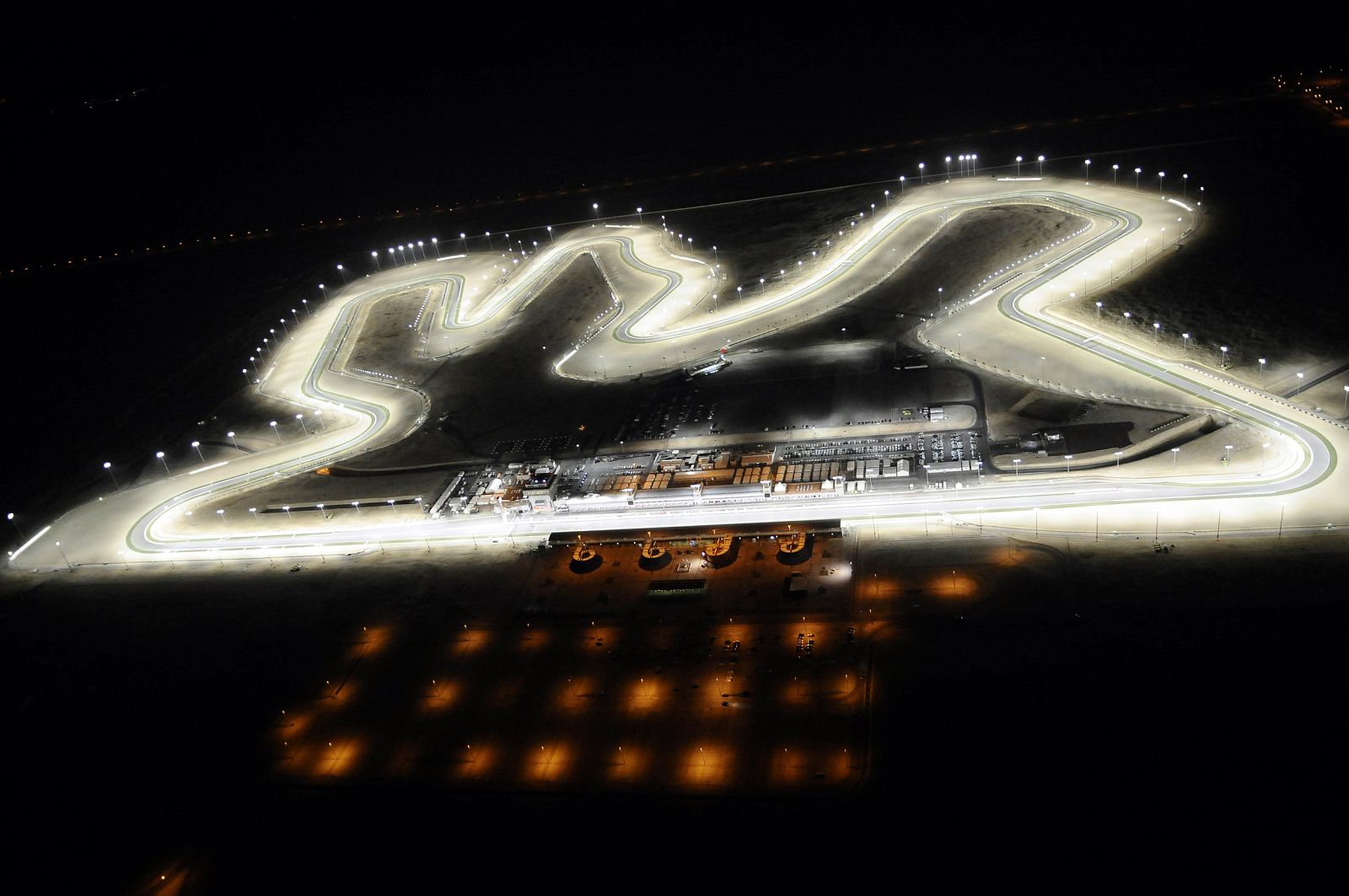 Vista aérea del circuito de Losail (Qatar)