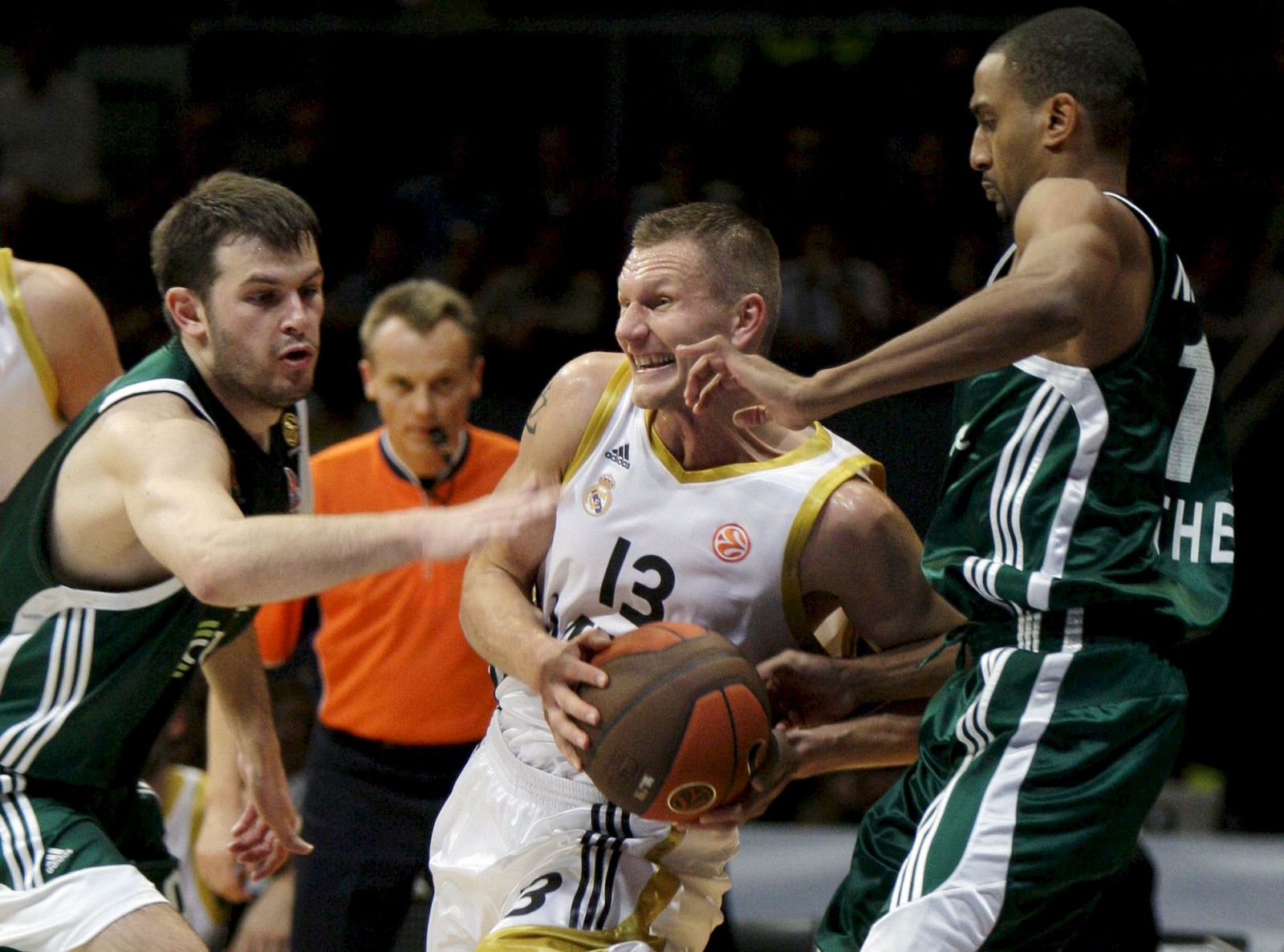 Kaukenas, en el partido ante el Panathinaikos de la pasada jornada de Euroliga.