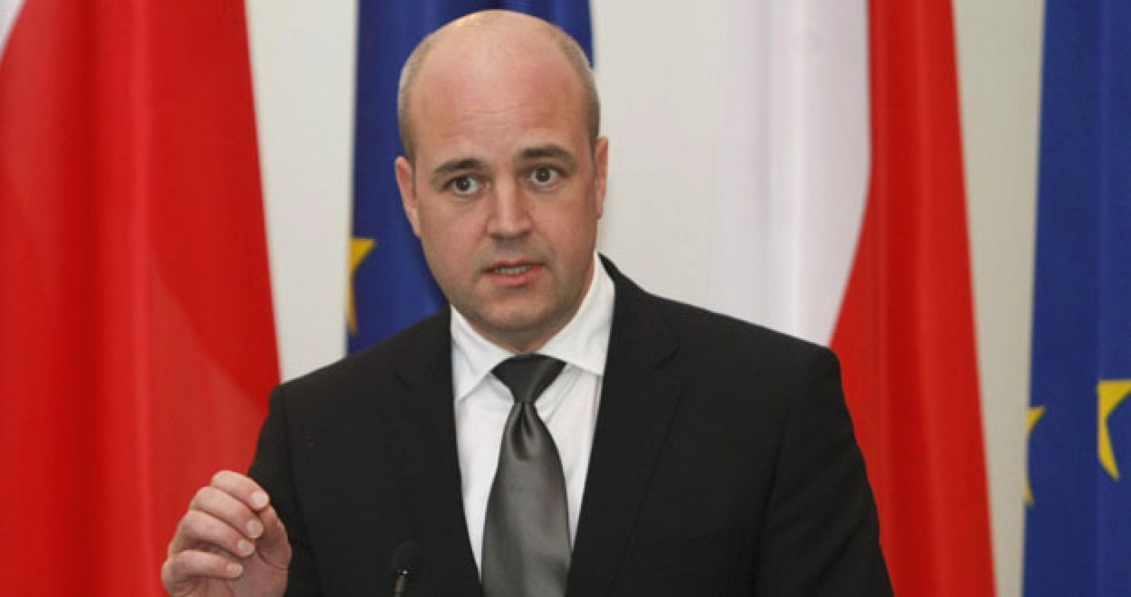 El primer ministro sueco, Fredrik Reinfeldt