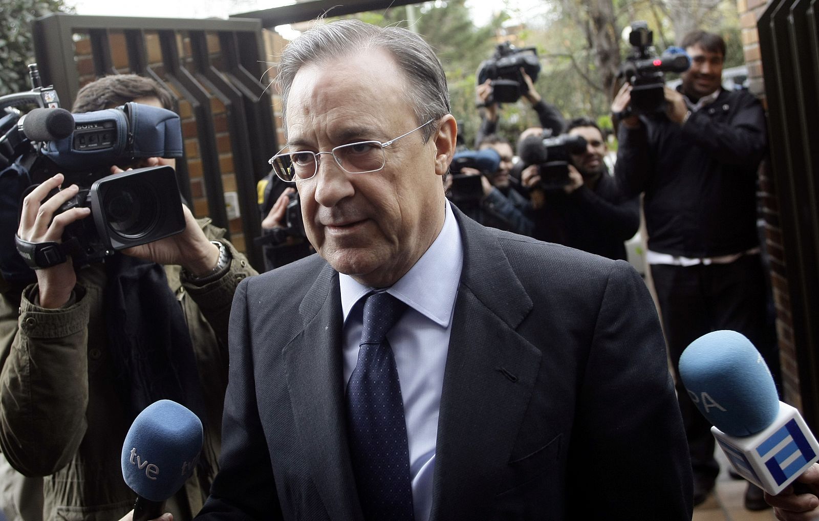 Florentino Pérez ha esquivado las preguntas de los medios sobre el Alcorcón.