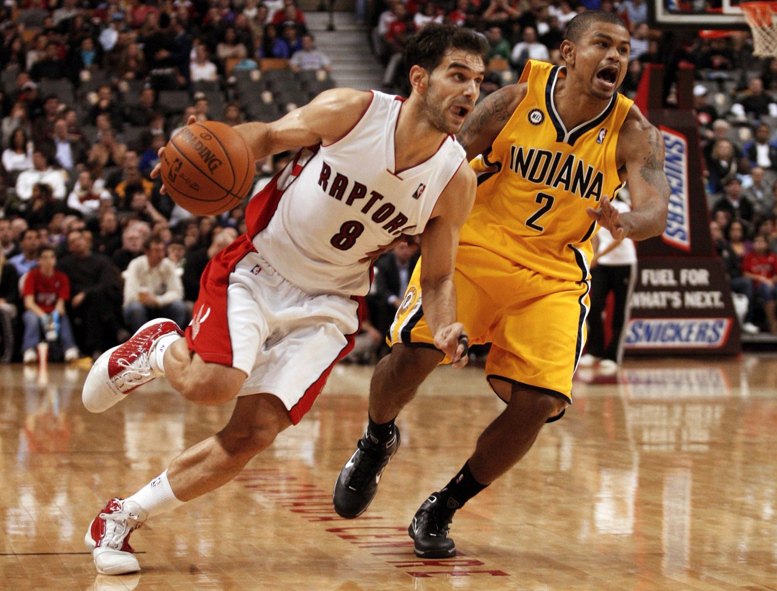 Jose Manuel Calderondurante el partido ante los Pacers jugado enToronto