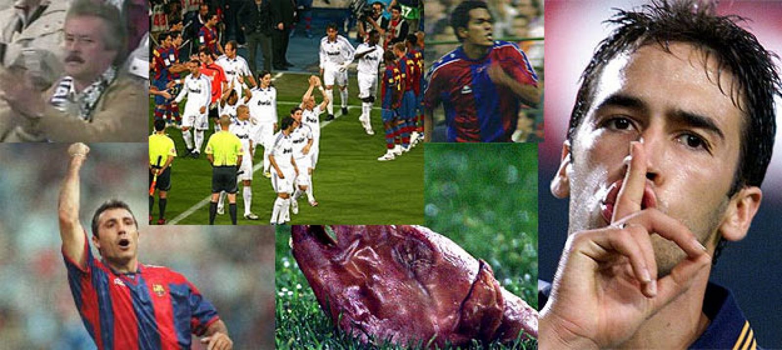 Desde la cabeza de cochinillo hasta el aplauso a Ronaldinho en el Bernabéu, son muchas las anécdotas que han ocurrido en los Barça - Madrid.