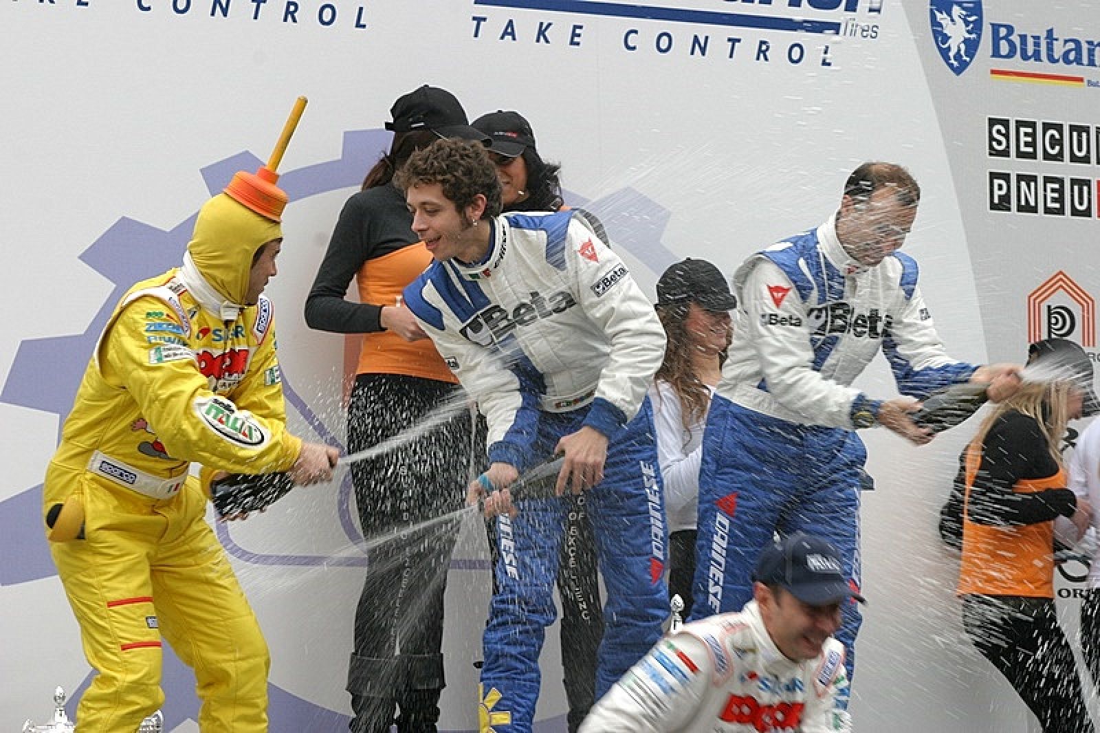 Valentino Rossi en el Rally de Monza 2007, cuando se proclamó campeón.