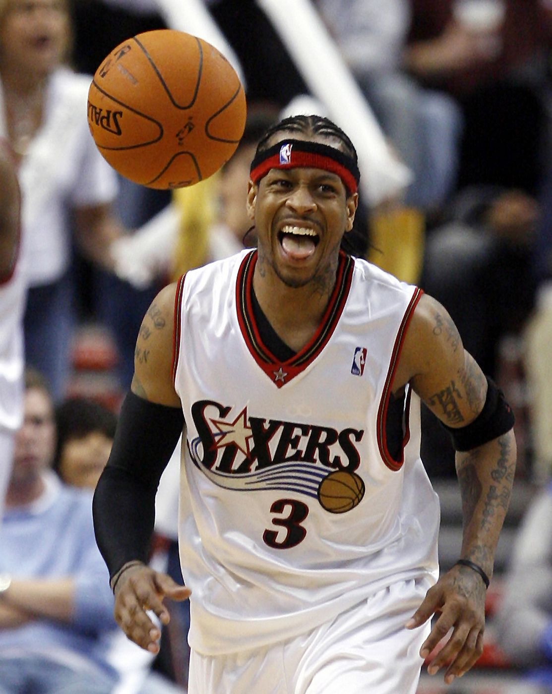 Iverson, en su etapa en los Sixers.